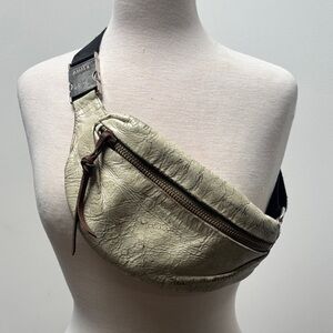 AIMEE KESTENBERG BELT BAG: distressed leather